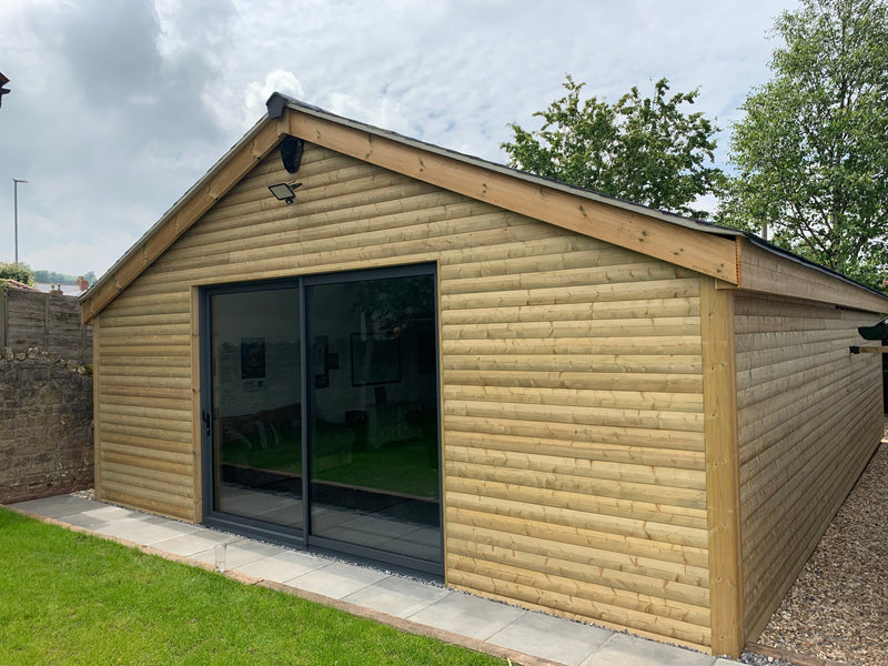 Redwood 38x125 Swedish Heavy Duty Cladding with Double Tongue and Groove.
