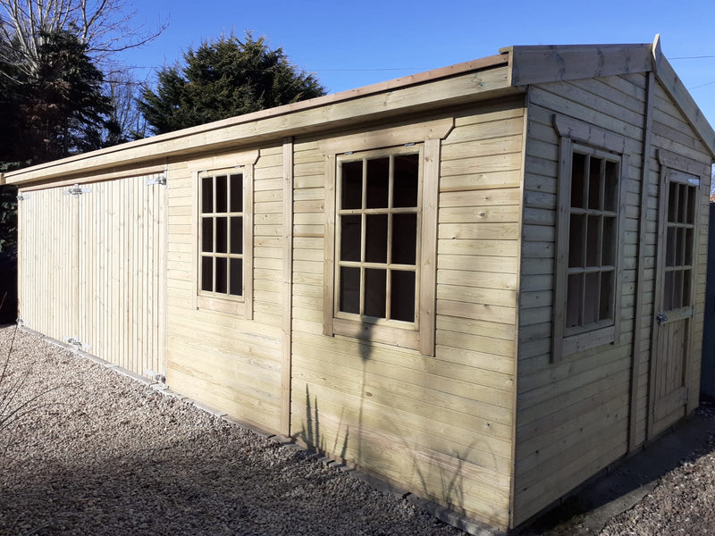 Overlap Square Cladding Swedish Overlap Treated Timber Cladding | Wood Cladding Exterior