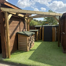 Rustic Corner Pergola with 2.2m Posts