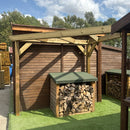 Rustic Corner Pergola with 2.2m Posts