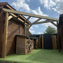 Rustic Corner Pergola with 2.2m Posts