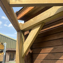 Rustic Corner Pergola with 2.2m Posts