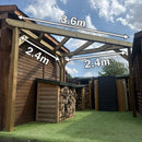 Rustic Corner Pergola with 2.2m Posts