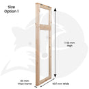 Classic Window 4 - Two Pane Opening Window (3 Sizes Available)