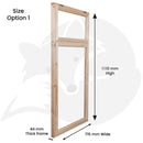 Classic Window 5 - Two Pane Opening Window (3 Sizes Available)