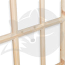 Georgian 9 Pane Half Glazed Door in Redwood Pines