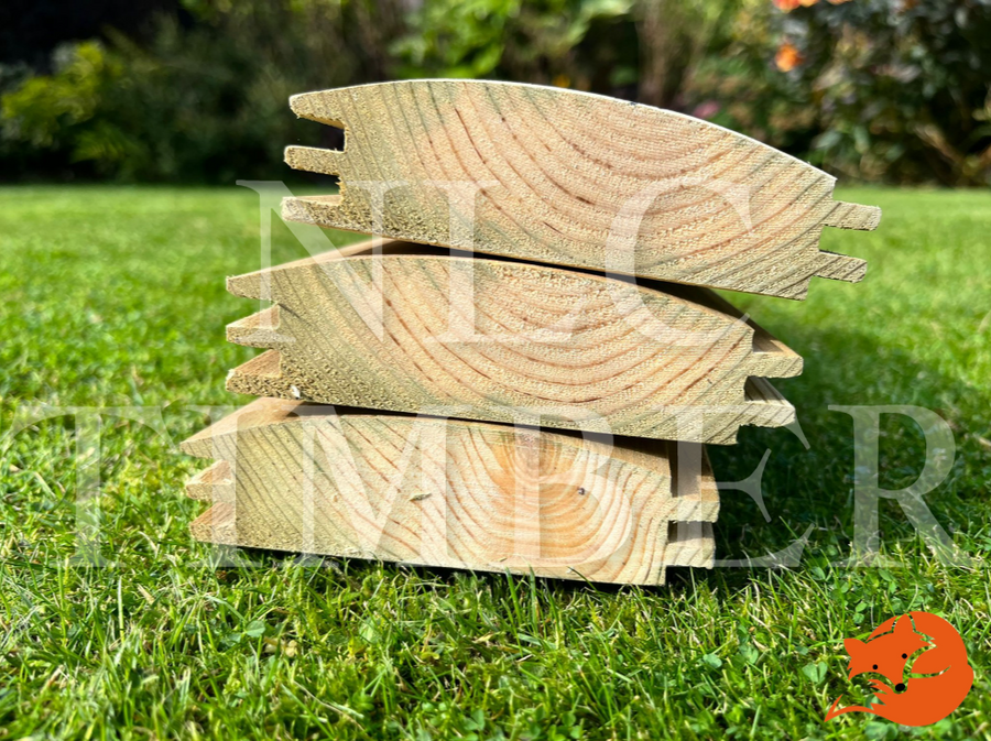 Redwood Loglap Cladding