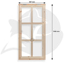 Georgian 6 Pane Opening Window