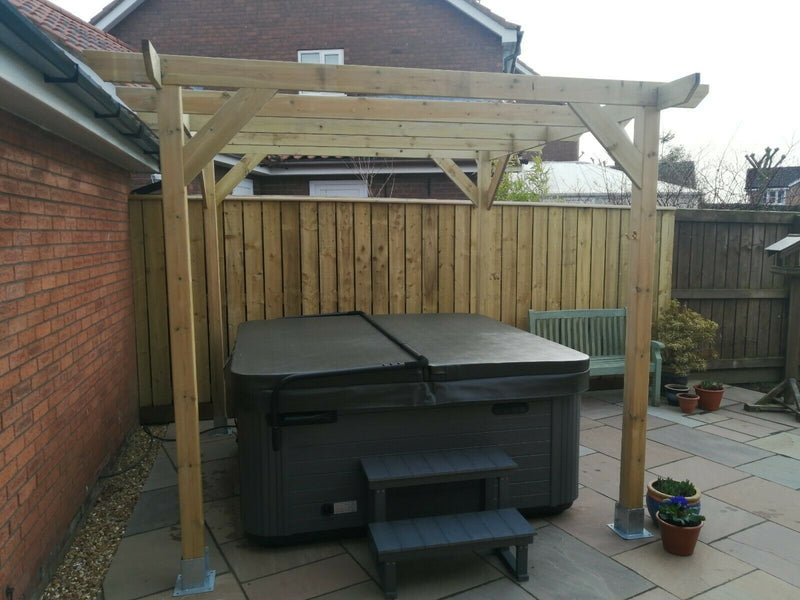 In Ground Pergola with 2.7m Posts- tanalised and pressure treated