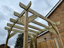 In Ground Pergola with 2.7m Posts- tanalised and pressure treated