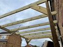 In Ground Pergola with 2.7m Posts- tanalised and pressure treated