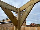 In Ground Pergola with 2.7m Posts- tanalised and pressure treated