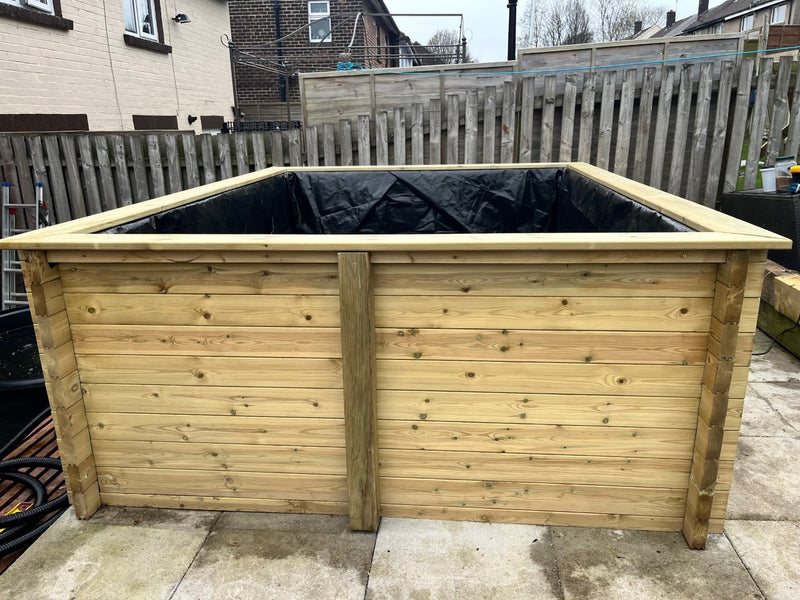 Raised Garden Timber Pond (Various Sizes)